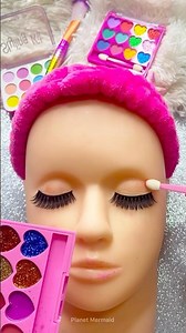 ASMR Planet Satisfying Unboxing Review Mannequin Makeup Purple glow Mermaid Core Sounds Fast No talk