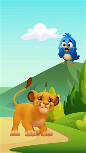 Simba found a little bird crying.. see what he did! 🐦