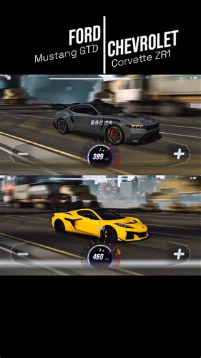 Ford Mustang GTD VS Chevrolet Corvette ZR1 Drag Race #csr2