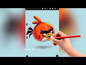 How to draw and color Angry Birds | Drawing Art