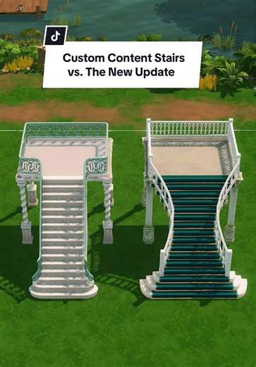 Custom Content Stairs vs. New Update in The Sims 4