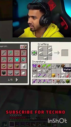 Funny Moment For techno gamerz 😂#shorts #viral #minecraft