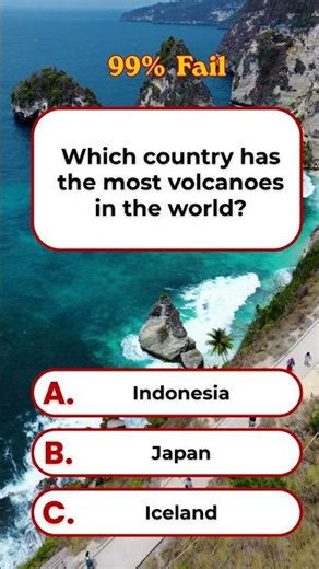 Which country has the most volcanoes in the world | Brain Knowledge Quiz | USA GK Quiz