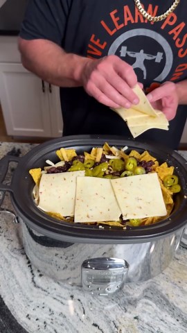 Game Day Nachos in the Crockpot