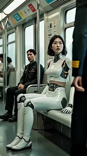 AI Robot Takes the Bus: A Journey into the Future