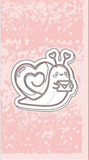Easy Cute Snail Drawing: Heart Shell for Beginners! with Chillify