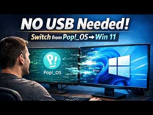 How To Install Windows 11 Without USB - Switch From Pop!_OS