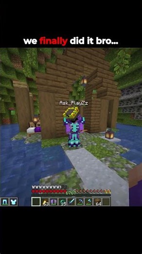 We finally did it bro #minecraft