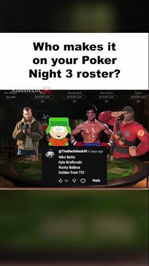 Poker Night 3 Roster Revealed 💀 (meme)