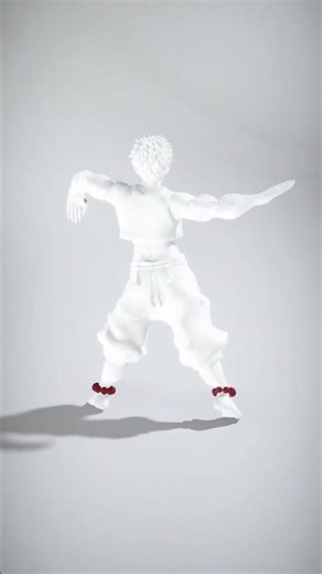 Stylized Martial Artist with Unique Accessories - AI Rigged 3D Character