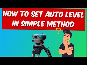 How to set Auto Level | How to set bubble in Auto level (Dumpy Level)