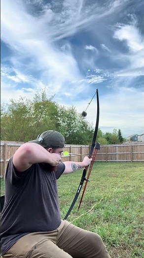 Traditional Longbow Practice: Gap Shooting Practice. #archery #hunting #deer #wildlife #fishing