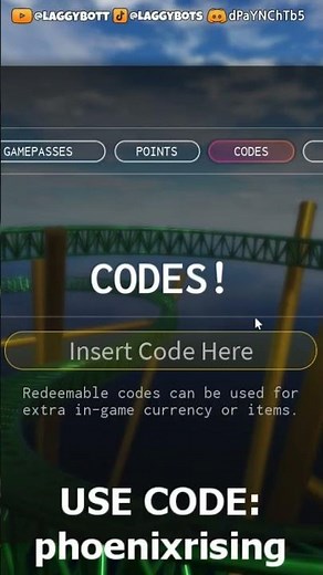 ✅ PHOENIX RISING CODE | Roblox Coaster Operator #roblox #coasteroperator