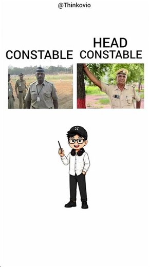 👮 Constable/Head| What's the Difference? 🤔#shorts #facts #constable #head