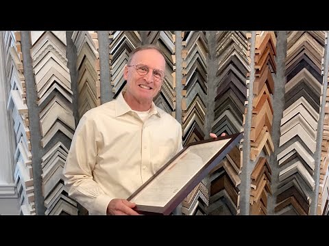 How to Frame a Two-Sided Document or Work of Art by Sturdy Waterman