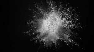 Download White powder exploding on black background in super slow motion, shot with Phantom Flex 4K for free