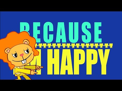 Pharrell Williams - Happy Tree Friends Version (Lyrics Video)