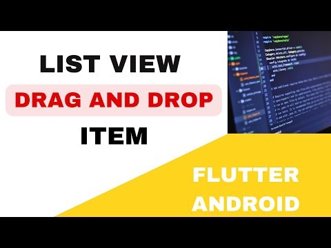 🥸 FLUTTER ANDROID ~ 🥸 DRAG AND DROP ITEMS IN A LIST VIEW ~ 🥸 TUTORIAL