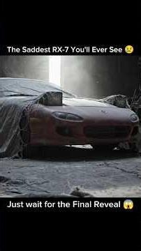 The Saddest Rx7 You'll Ever See 😢 Just wait for the Final Reveal 😱 #mazdarx7 #shorts #restoration