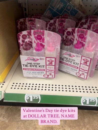 Valentine’s Day Tie Dye Kits at Dollar Tree