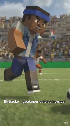Final match in minecraft football team #viral #shortsfeed #shorts