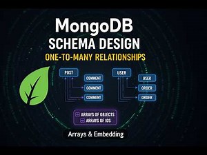 MongoDB One-to-Many Schema Design (Arrays & References) || MongoDB Full Course