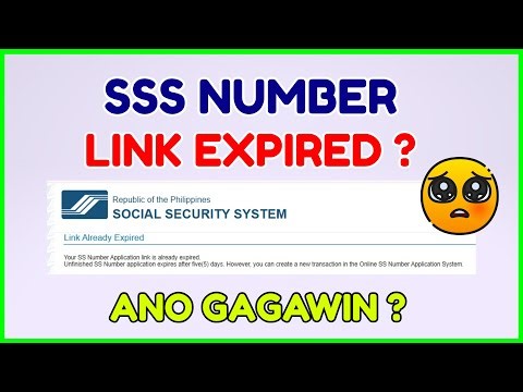 SSS Number Expired Link: Paano Mag Register SSS Number Online? Get SSS Account Online - User ID FREE