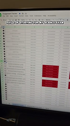 Day 2 of studying for my science exam #exampreparation #study #grade9 #grade9science #science