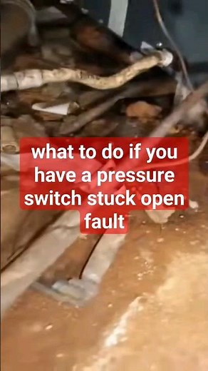3 flash fault code Goodman furnace how to fix pressure switch stuck open fault #hvac #hvactraining