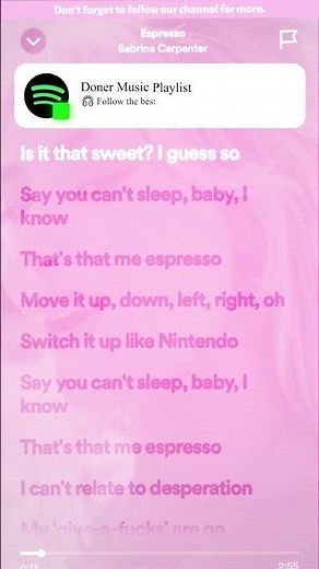 Sabrina Carpenter - Espresso (Speed Up/Lyrics)