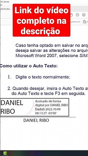 Como assinar Digitalmente | Certificado Digital