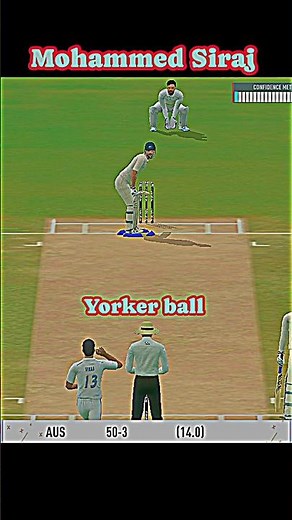 😍 Mohammed Siraj wicket highlights #cricket #testcricket
