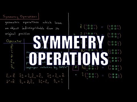 Quantum Chemistry 12.2 - Symmetry Operations