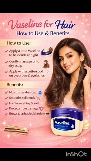 vasaline for skin and hair #healthylifestyle || what's app status