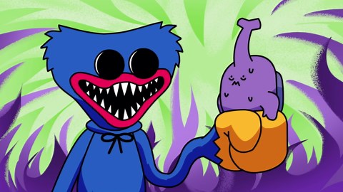 Huggy Wuggy Not a Monster Wanna Live: Poppy Playtime Animation