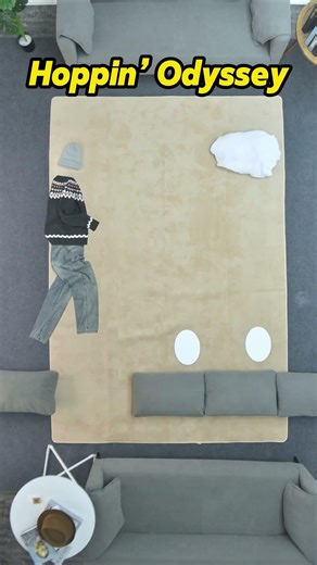 Hoppin’ Odyssey🐰✨ Jump into a springtime adventure!#sweaterwardrobe #StopMotion #EasterQuest