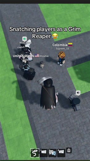 SNATCHING ROBLOX PLAYERS AS A GRIM REAPER! #roblox #robloxtiktok #robloxmicup #fyp #robloxedits