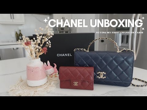 Buying my first Chanel in Paris ⊹ Chanel Wallet on Chain & Chanel Classic Cardholder Unboxing