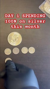 IM STACKING 100$ of silver every single DAY THIS MONTH #stackorstarvesilver #silverstacking