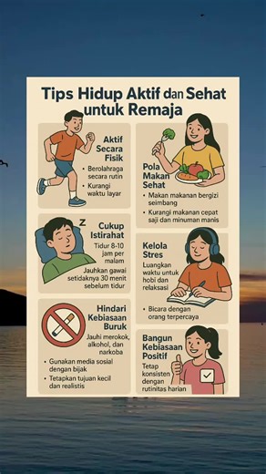 Tips Hidup Aktif dan Sehat untuk Remaja