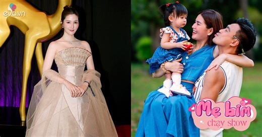 Mẹ bỉm Vbiz chạy show nước ngoài: Diễm My 9X trắng phát sáng trên thảm đỏ ở Đức, Kha Ly gửi ái nữ về quê ngoại