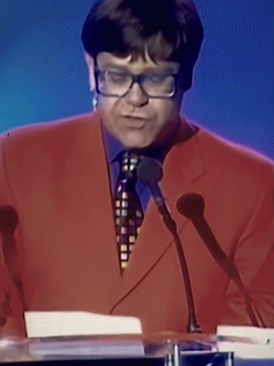 George Michael wins Best Male Solo Artist 1997 Brit Awards
