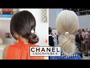 Chanel Chignon Bun Hair Tutorial
