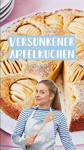 Versunkener Apfelkuchen🍏🥧#rezept