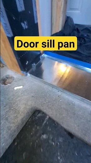 Door sill pan #sillpan #exteriordoor #homerenovation #homeremodel #oldhouse #diy #handyman #door