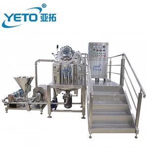 [Hot Item] Cosmetic Factory Moisturizing Lotion Vacuum Emulsifier Bottom Homogenizer Mixing Making Machine