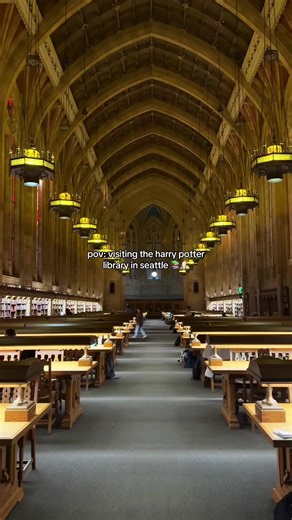 The Suzzallo and Allen Labraries are absolutely stunning. It truly feels walking into the Harry Potter Library! 📍Seattle, University of Washington #harrypotter #universityofwashington #seattle