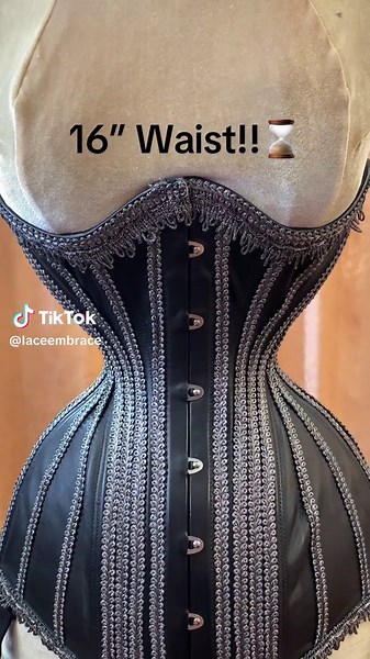 Lace Embrace & Antique Corset (@laceembrace) - Discover the World's Smallest Waist at 16 Inches