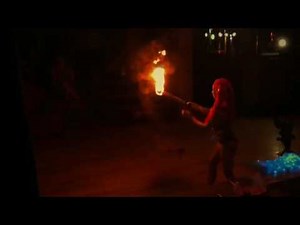 Ruby Derriere 'Alien' Uncaged London 13/12/16 Burlesque Fire LED