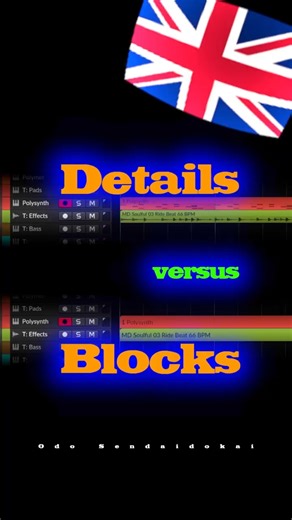 Clips Details versus Blocks Bitwig ENGLISH #shorts